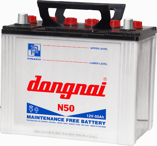 Bình ắc quy Đồng Nai 12V 50Ah 3 Bình ắc quy Đồng Nai 12V 50Ah